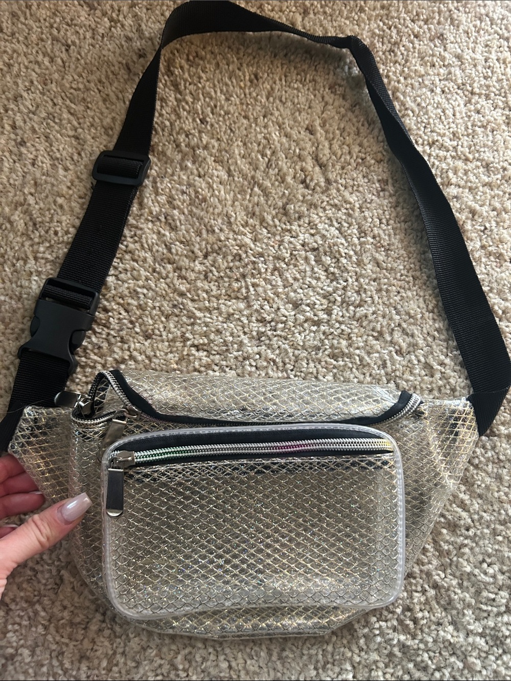 Clear see through fanny pack